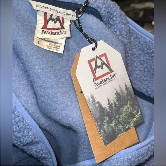 Avalanche Kids Blue Sherpa Jacket - Picture 6 of 7